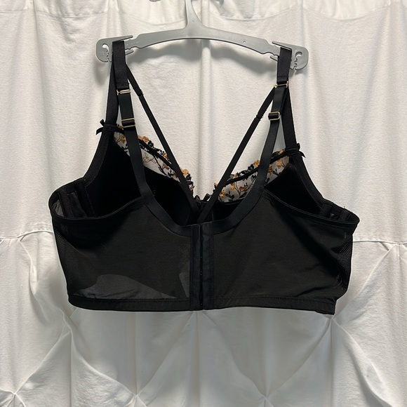 Cacique Bra 40C Black and Gold Balconette - Picture 2 of 4